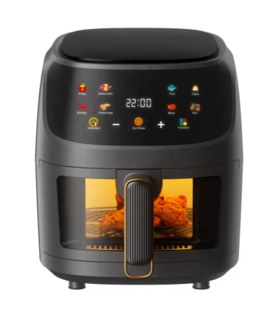 China Hot Sale air Fryer Oven 5L Smart Oil Free Multifunctional Glass Digital Electric air Frier Kitchen air Fryer